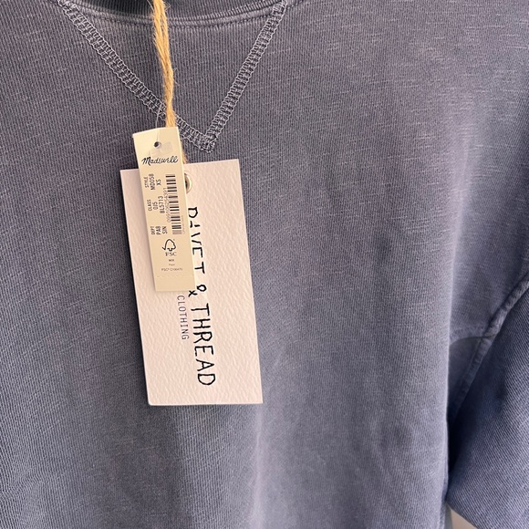 Madewell Rivet & Thread Logo Rib-Insert Sweatshirt - Picture 10 of 10
